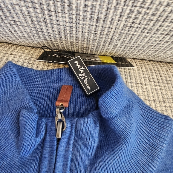 Luciano Natazzi 1/4 Zip up sweater Sz S NWT - Picture 3 of 6